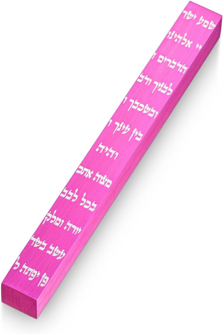 Adi Sidler Modern Mezuzah Case Pink 38 Inch