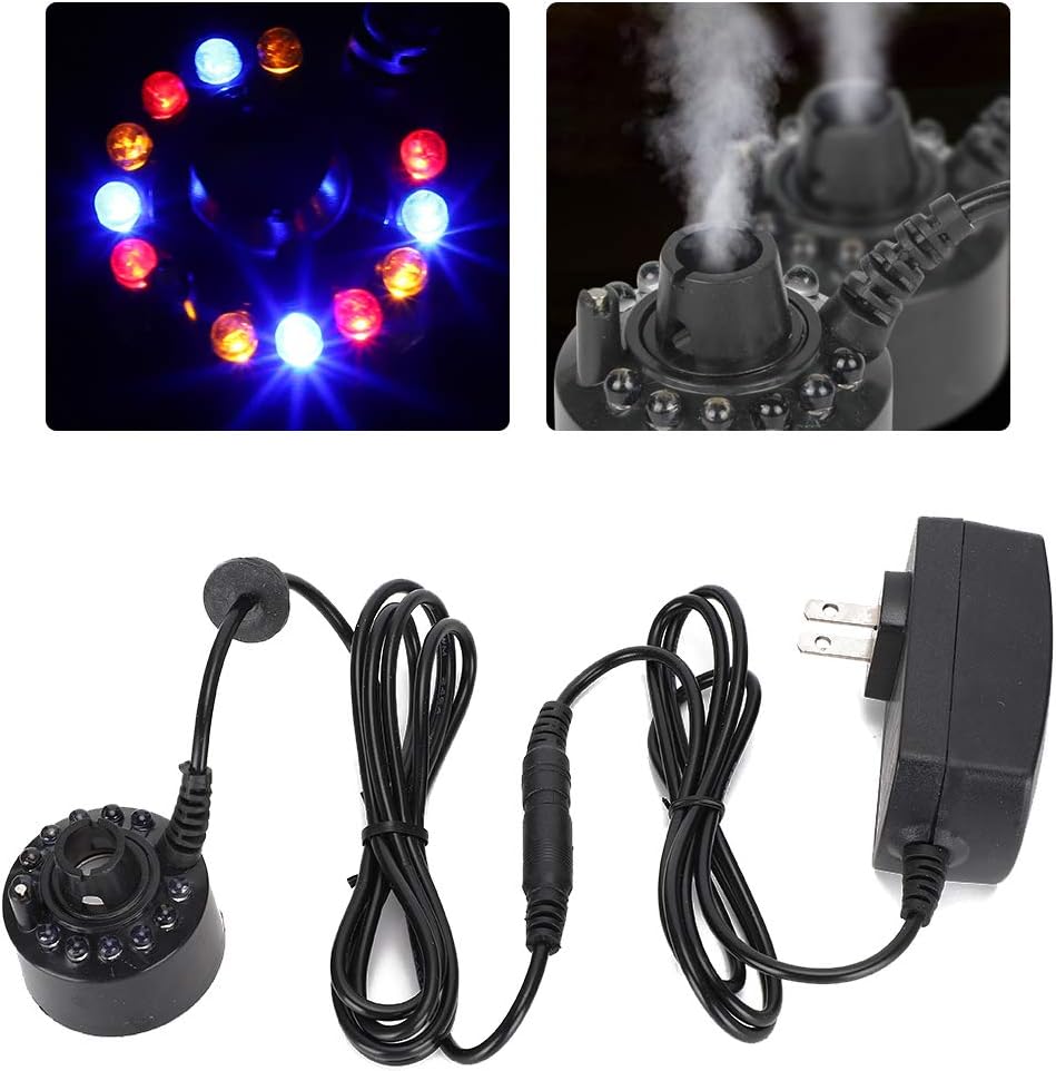 FUZHUI Mist Maker with LED Light 12W Reptile Humidifier