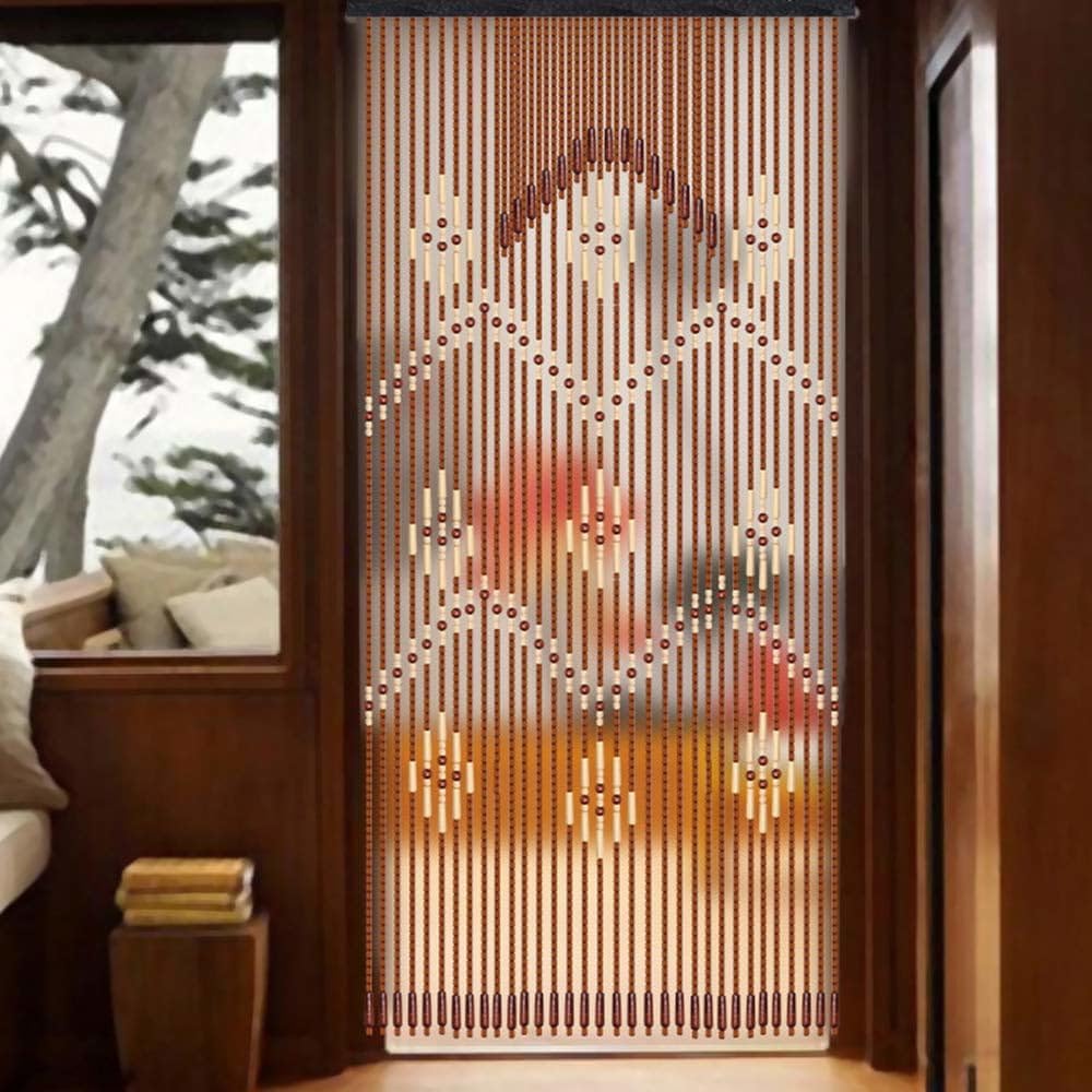 Wooden Bead Curtain 32 Lines for Living Room and Bedroom