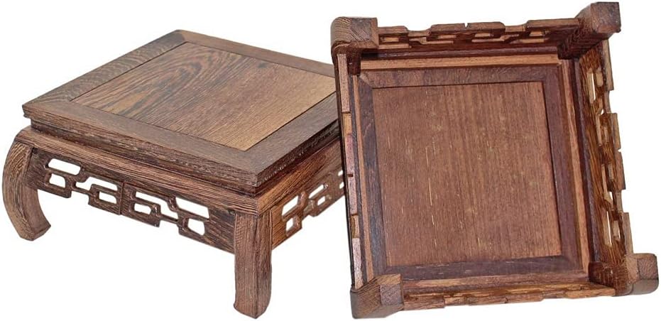 Oriental Furniture Rosewood Solid Wood Pedestal Display Stand