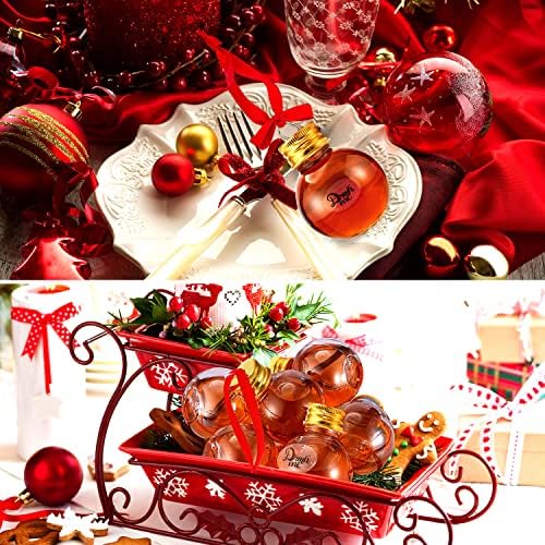 Patelai 36 Piece Fillable Christmas Baubles Shot Glasses Decoration Set