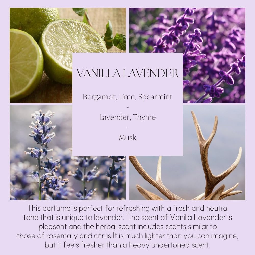 396 St Vanilla Lavender Reed Diffuser Oil Refills 169oz 10 Sticks