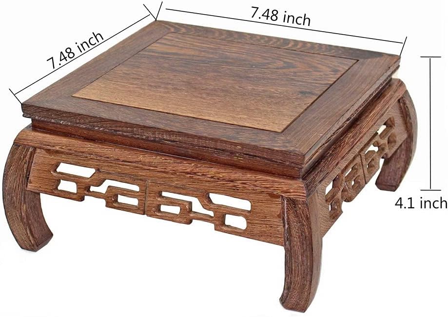 Oriental Furniture Rosewood Solid Wood Pedestal Display Stand