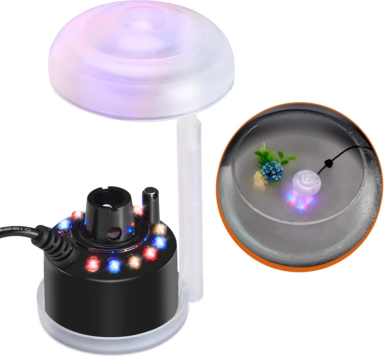 FITNATE Mist Maker with 12 LED Lights