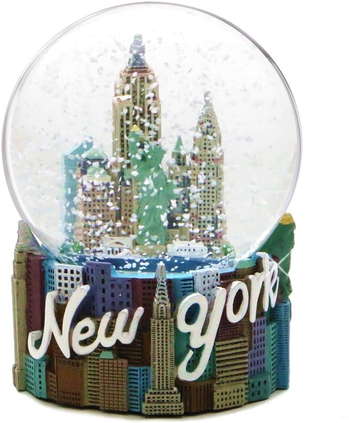 Skyline New York City Snow Globe Figurine 80mm