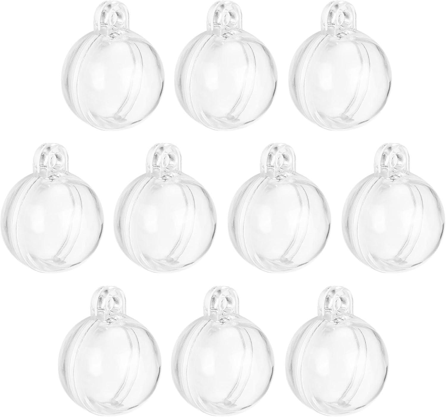 Uxcell 10 Pcs Clear Fillable Hanging Decor Balls 12 Inch