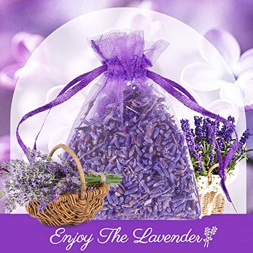 Reginary 120 Pack Lavender Sachets for Drawers Closets