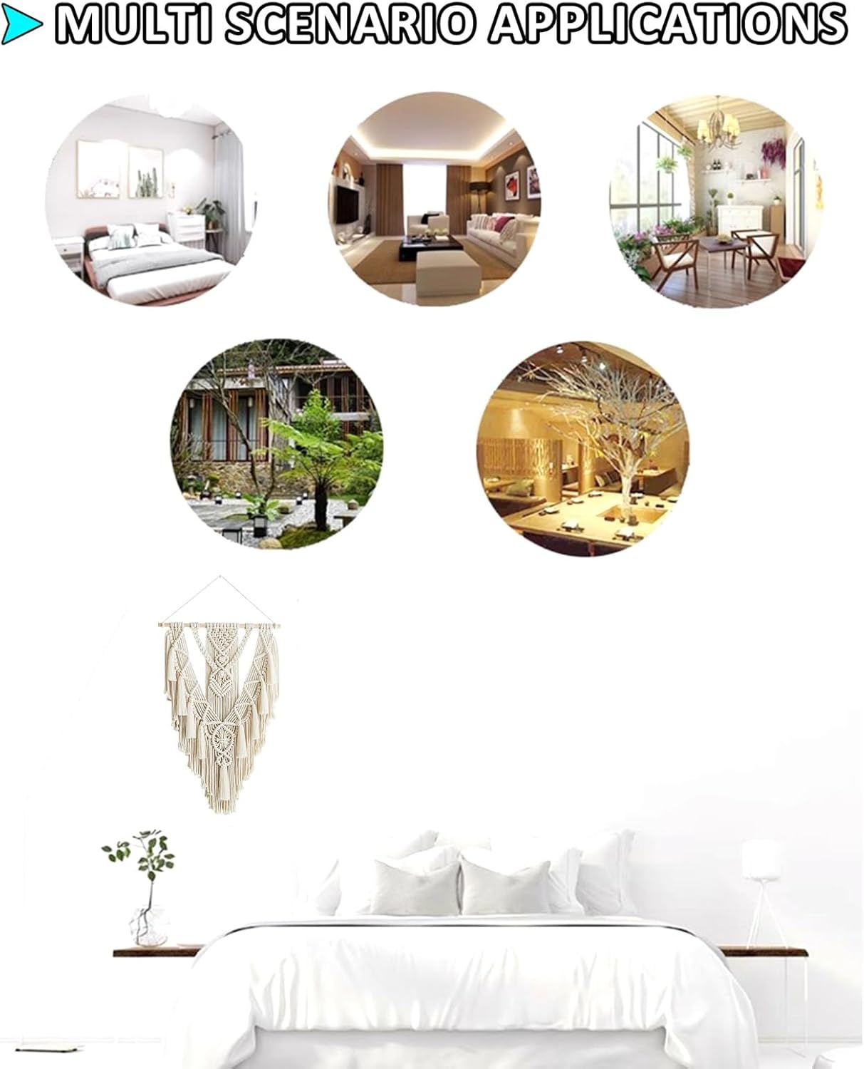 Macrame Curtains Cotton Door Curtains for Privacy and Style