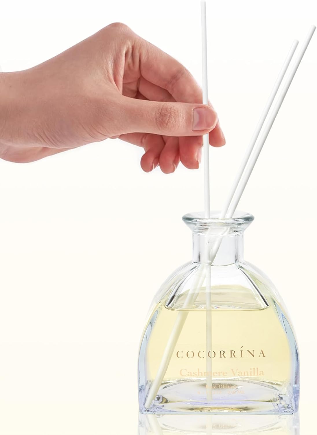 COCORRINA Reed Diffuser - 85 Oz Cashmere Vanilla Set with 8 Sticks
