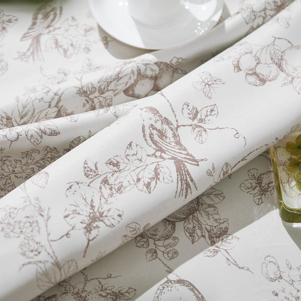 Jinchan 95 Blackout Floral Curtains 63 Inch Length Set