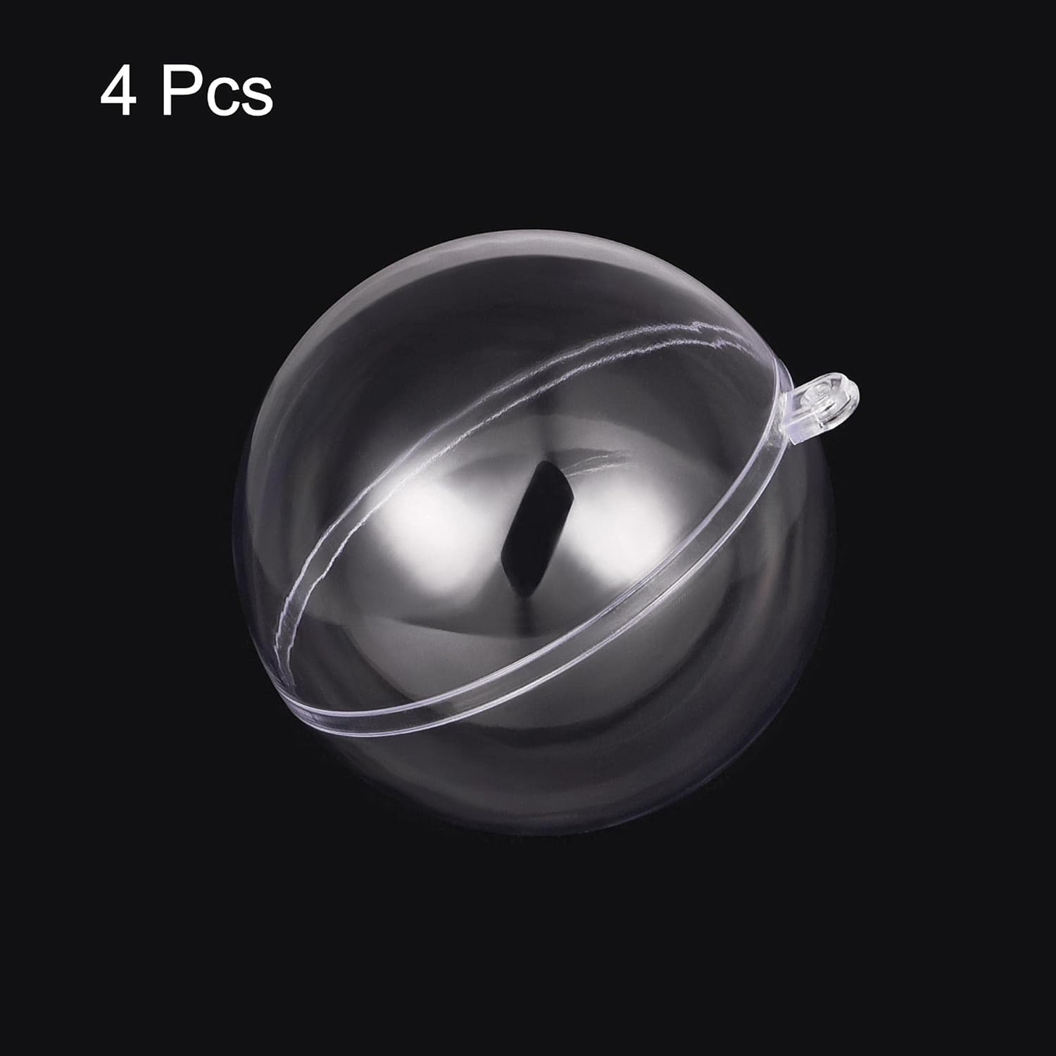 uxcell 4pcs 5 12 Inch Clear Plastic Ornaments Ball