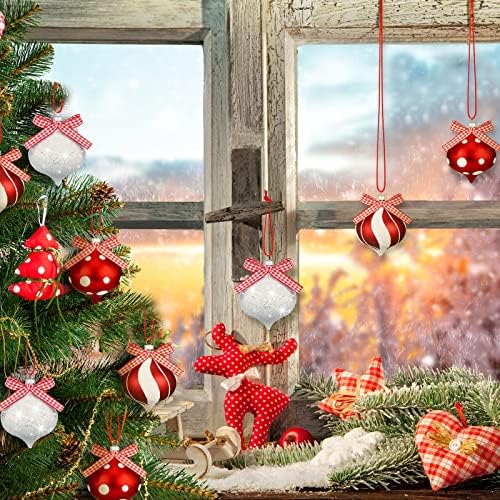 24 Pcs Shatterproof Candy Cane Christmas Ornament Decorations