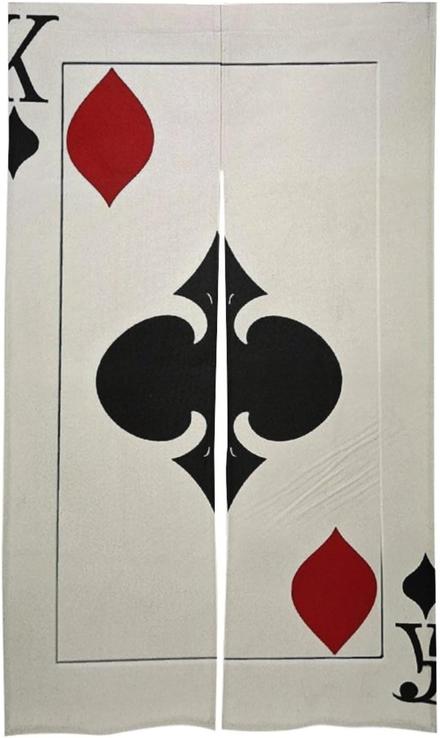 Spades K Poker Door Curtain 57 X 17 Inches
