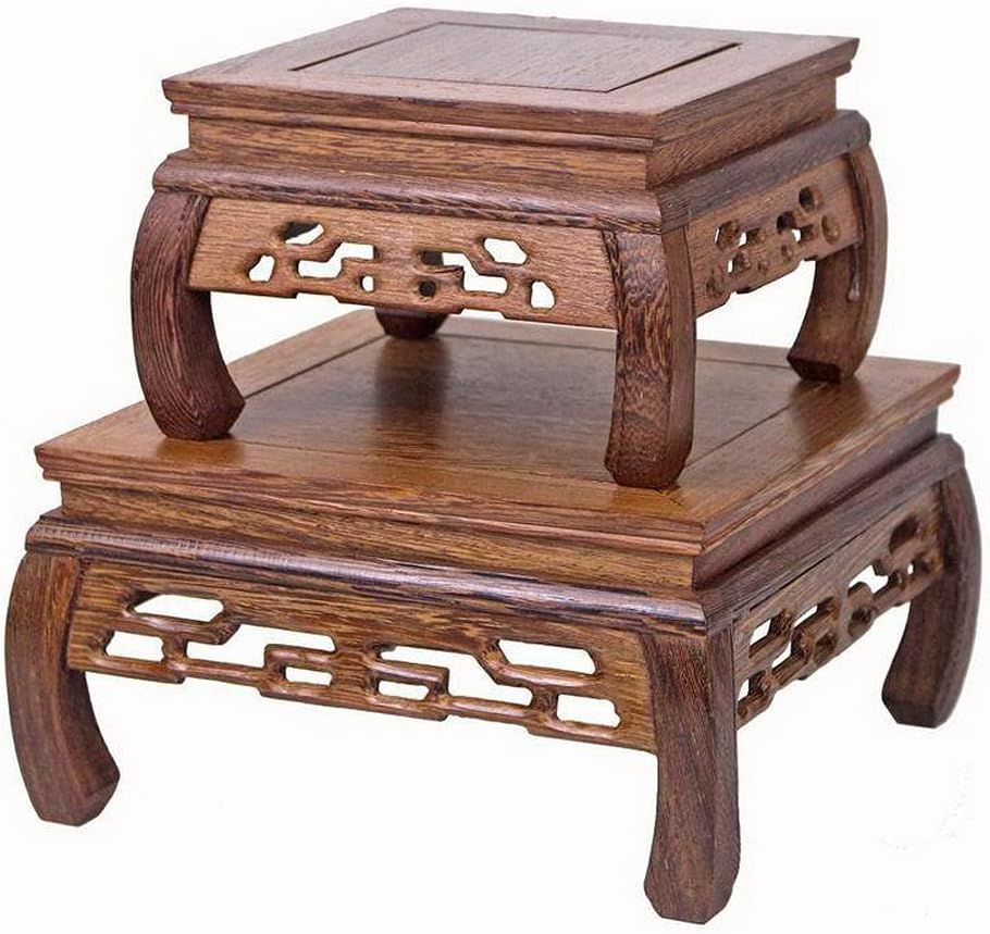 Oriental Furniture Rosewood Solid Wood Pedestal Display Stand