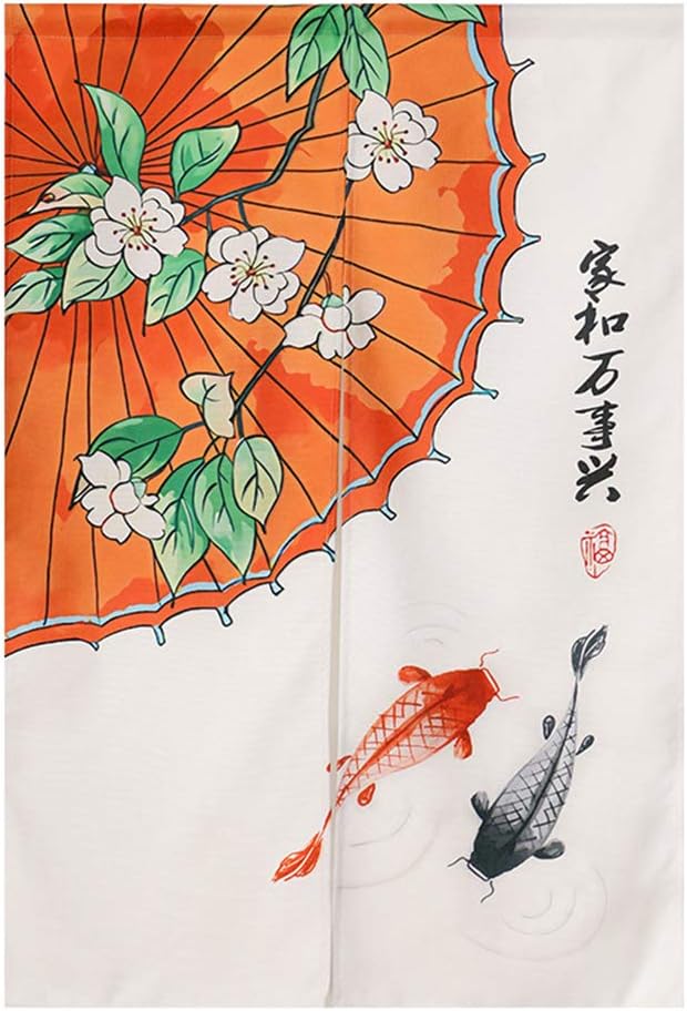 Japanese Noren Door Curtain Cotton Linen Decor