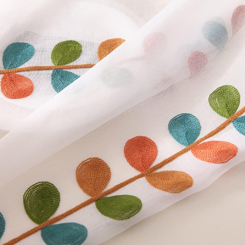 Voile Sheer Curtains with Rod Pocket for Kids Room