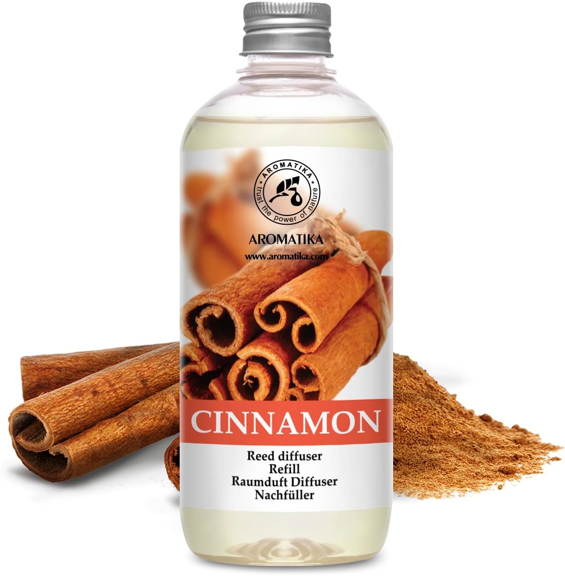 Cinnamon Reed Diffuser Refill 17 Oz Natural Essential Oil