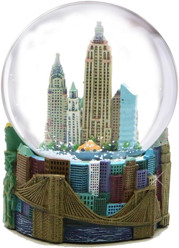 Skyline New York City Snow Globe Figurine 80mm