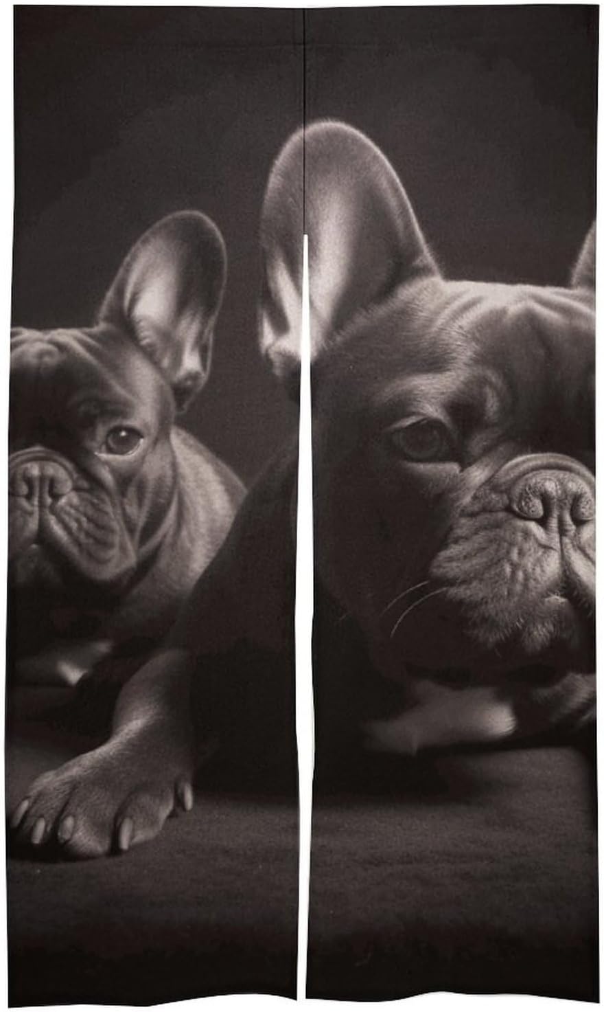 French Bulldog Door Curtain 57 x 17 Inches