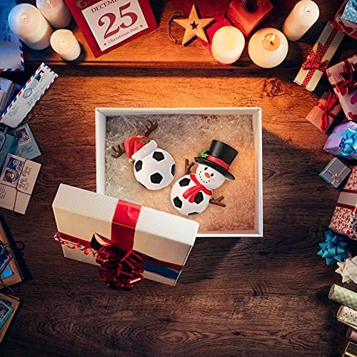 Jetec 2 Piece Christmas Football Pendant Set
