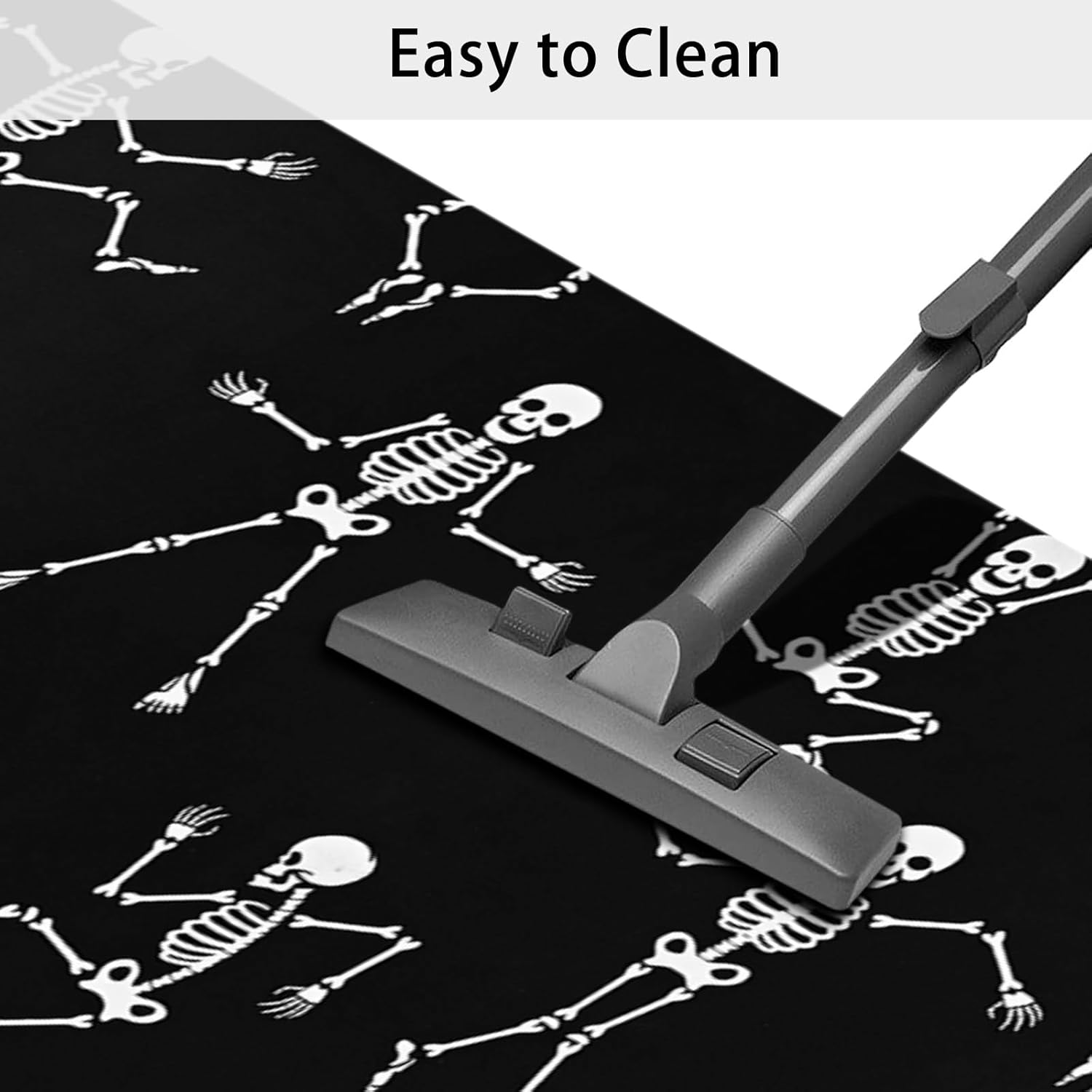 Happy Halloween Runner Rug Non Slip Black Laundry Room Mat 20x60