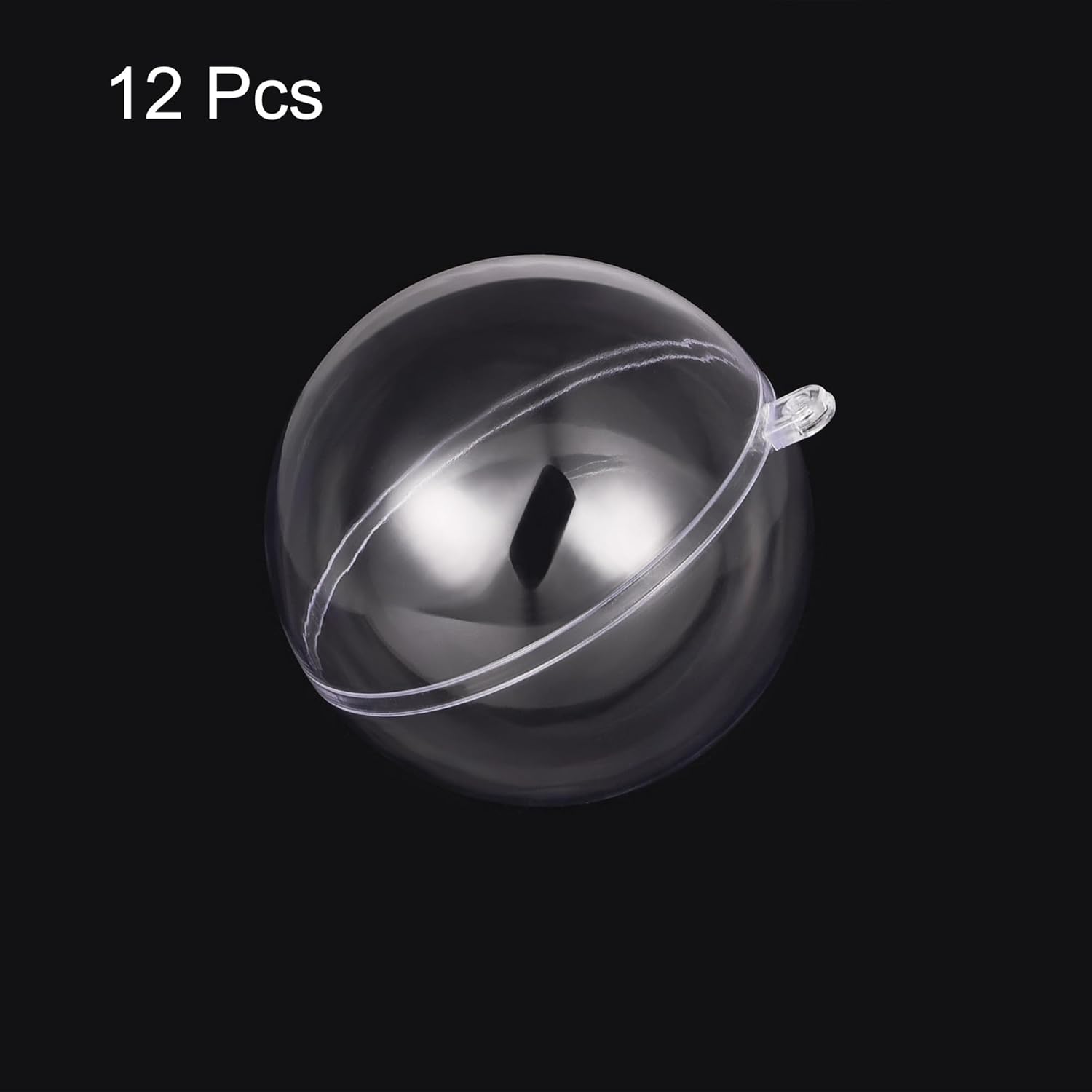 Uxcell 12pcs 1375 Inch Clear Plastic Ornaments Ball