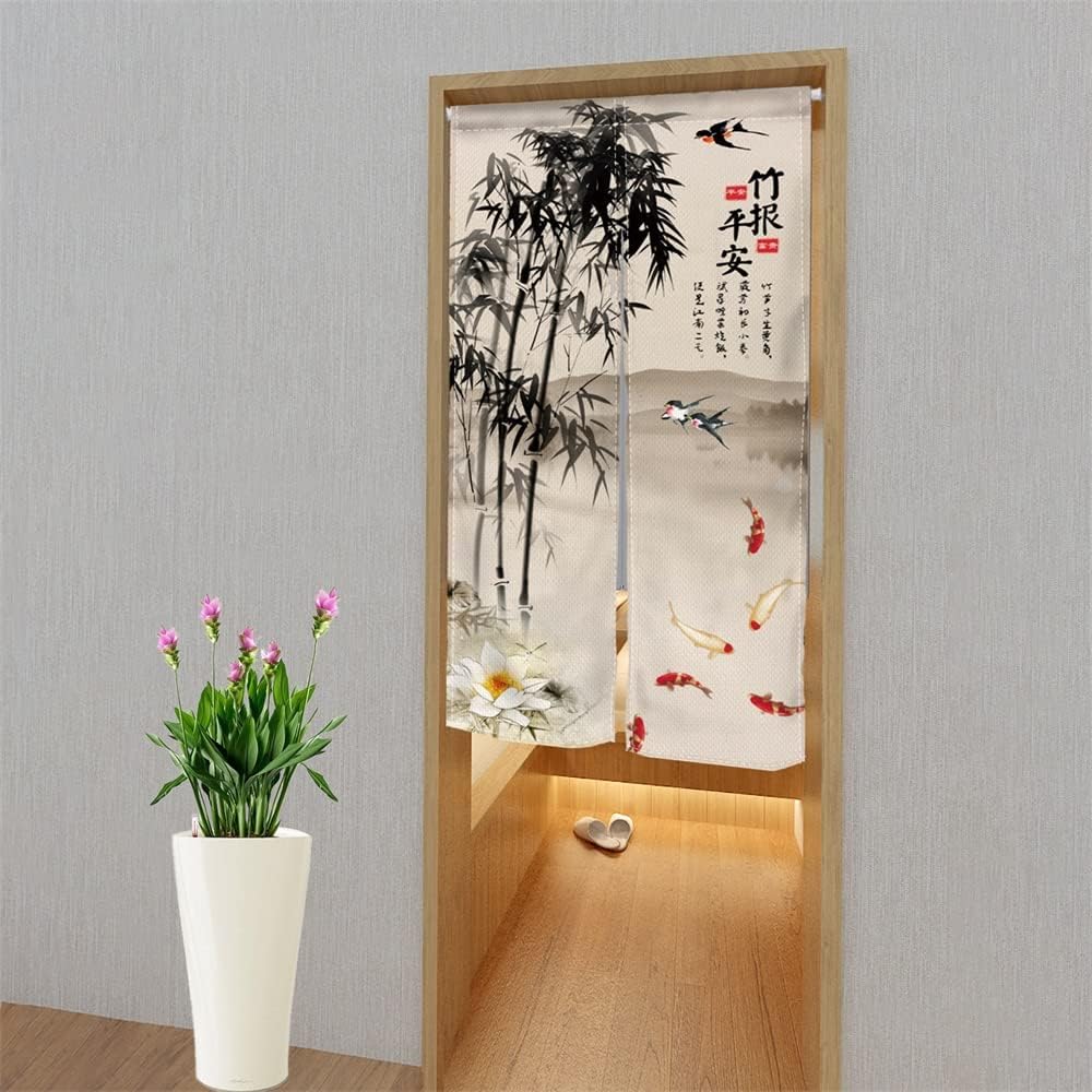 ChloropLastid Traditional Painting Doorway Curtain