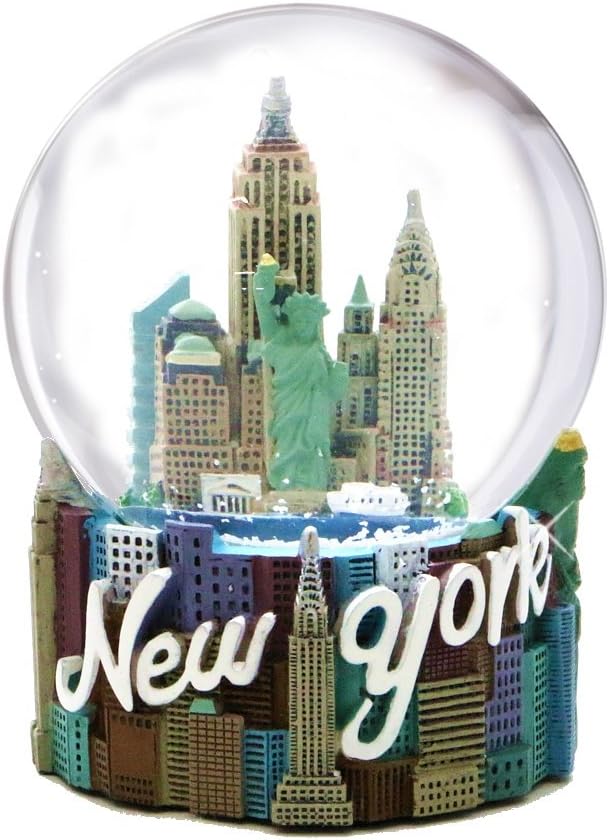 Skyline New York City Snow Globe Figurine 80mm