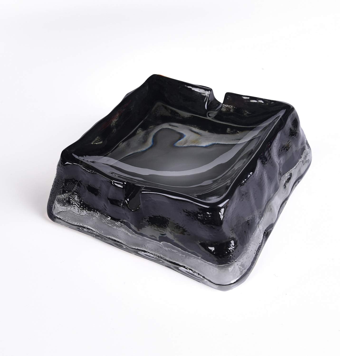 Dark Grey Ceramic Ashtray with Modern Design