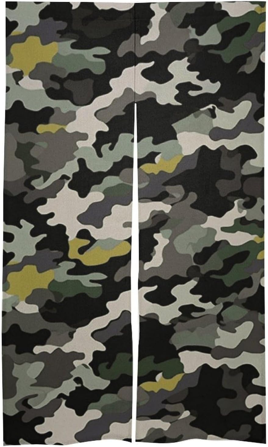 Abstract Camouflage Door Curtain 57x17 Inches