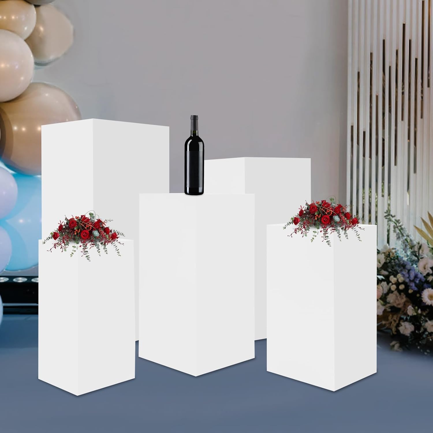 5pcs Metal Display Pedestal Stand for Party Wedding Dessert Tables
