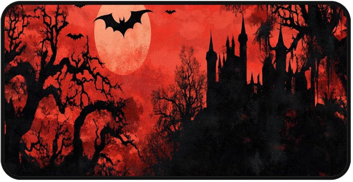 Halloween Bat Kitchen Floor Mat 51x17 Non-Slip