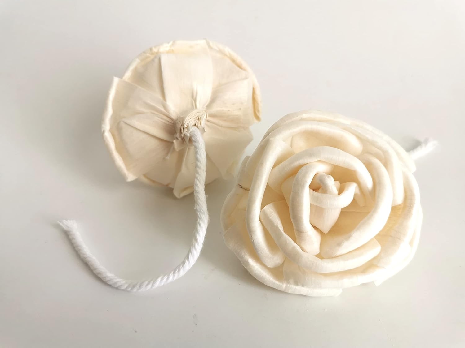2 French Rose Sola Flower Cotton Wick Diffuser for Home Fragrance