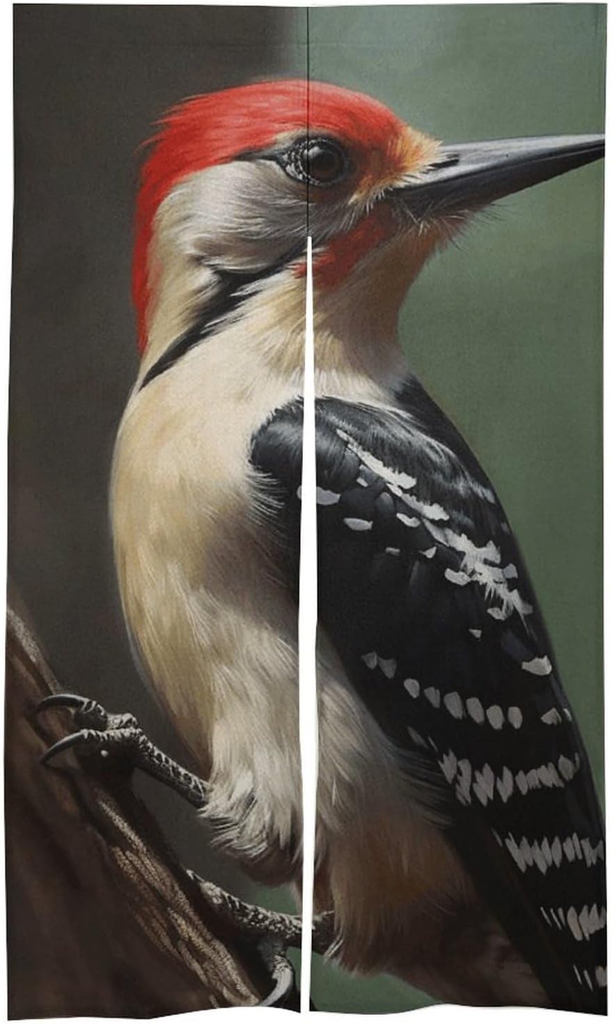 Woodpecker Door Curtain Panel 17x57 Inch