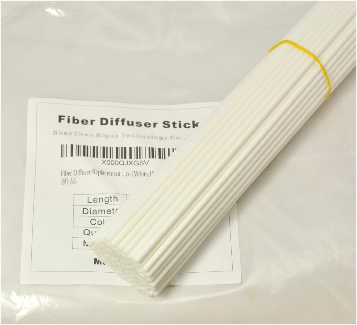 100 Piece Fiber Reed Diffuser Sticks White 30cm