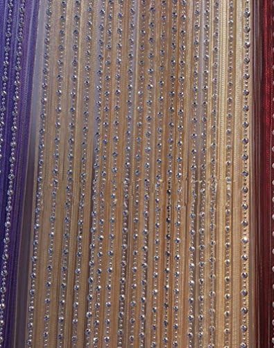 Yellow 29m x 29m Door String Curtain Panel with Tassel
