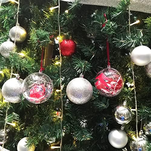 Uxcell 2pcs 5 12 Inch Clear Plastic Ornaments Ball