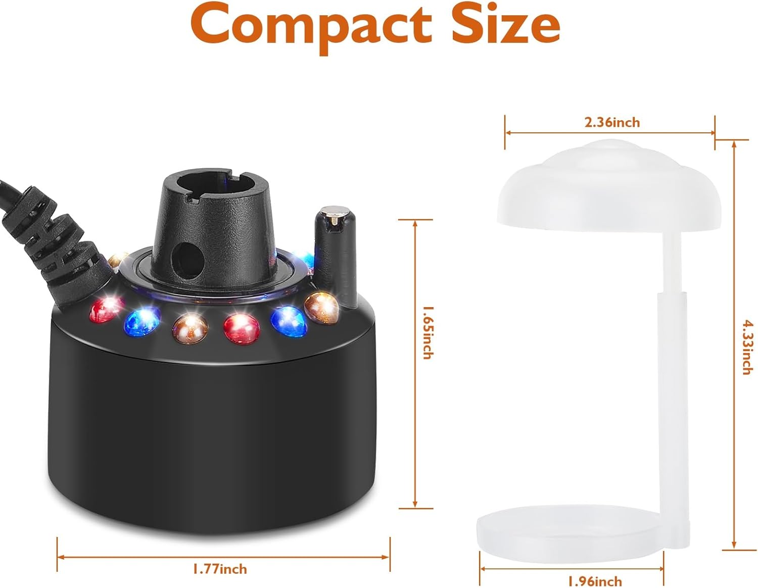 FITNATE Mist Maker with 12 LED Lights