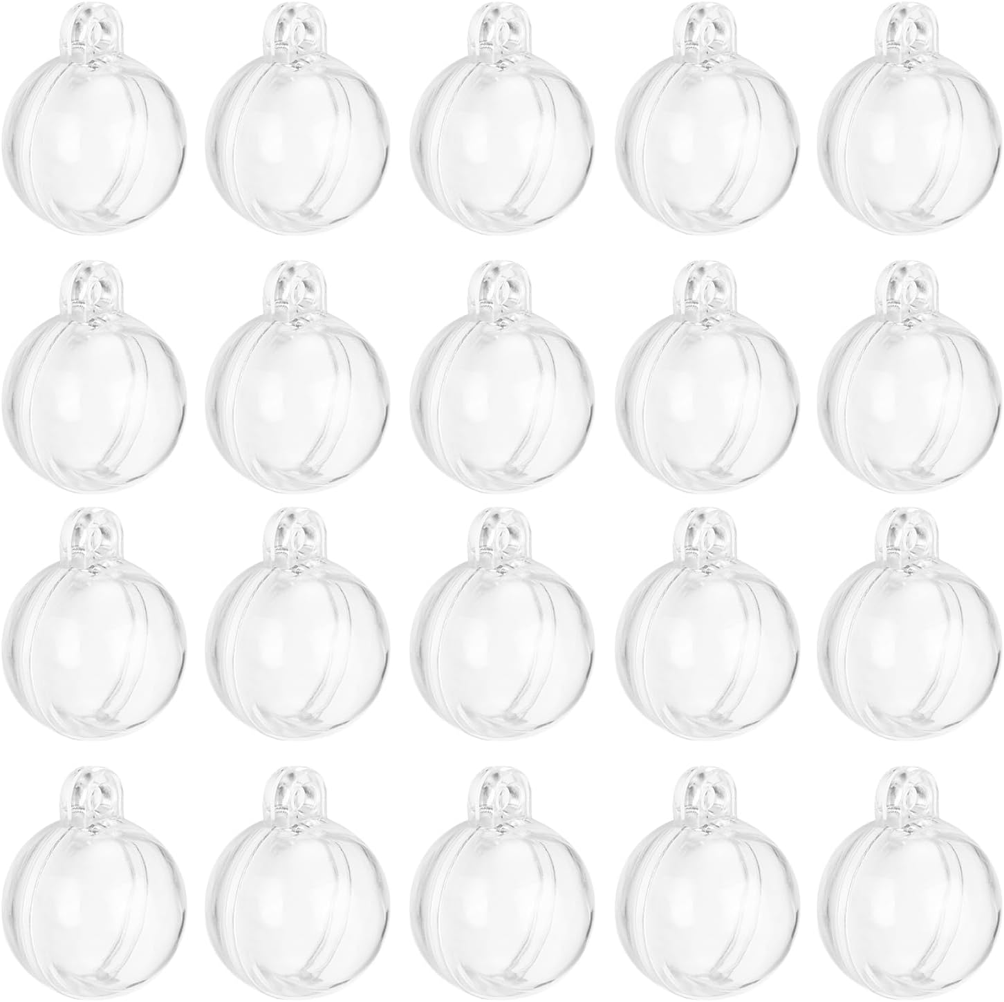 Uxcell 20 Pcs Clear Fillable Decorative Balls for Hanging