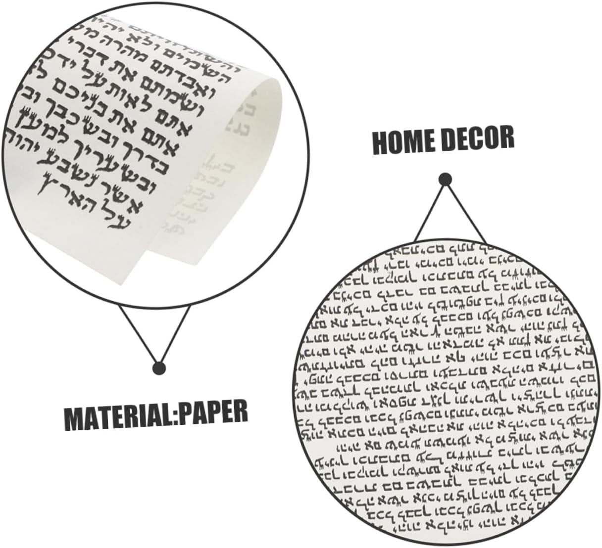 Zerodeko 100pcs Mezuzah Scroll for Door Decorations