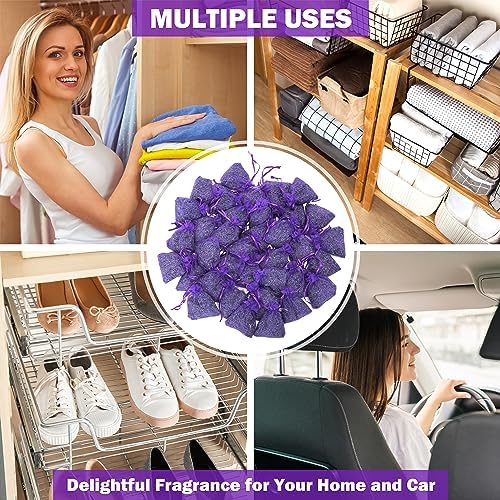 French Lavender Sachets Set of 36 Purple Home Fragrance