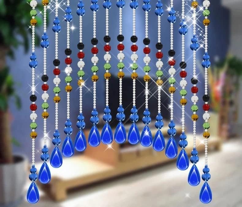 Clear Crystal Beaded Curtain for Doorways and Windows
