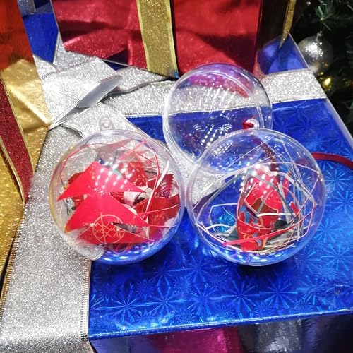 UXCELL 10PCS 2 38 Inch Clear Plastic Ornaments Ball