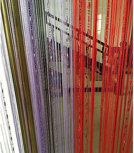 Dark Red Door String Curtain 300x300cm