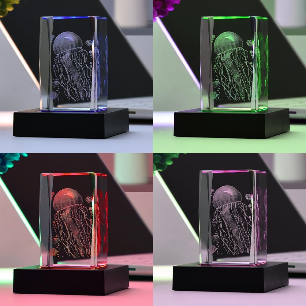 LED Lighted Square Display Stand for Decor and Crystals