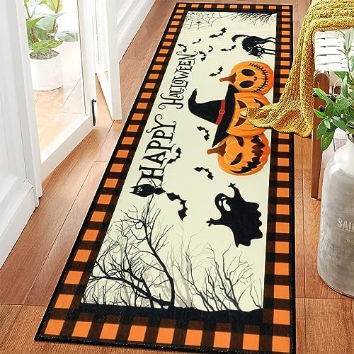 Pauwer Halloween Decorations Runner Rug 2x6