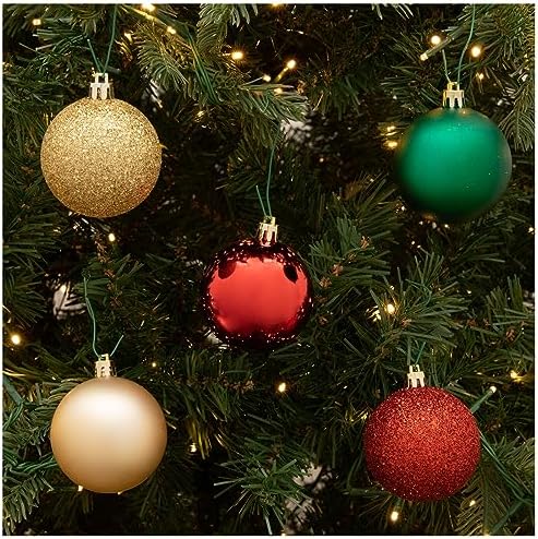 Hobby Lobby Red Green Gold Ball Ornaments