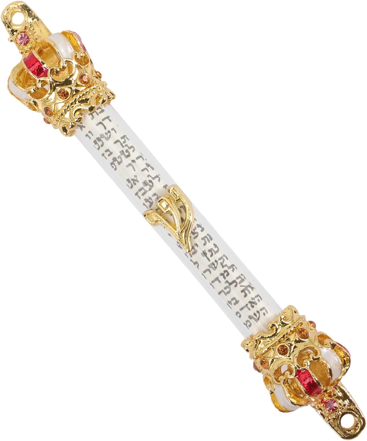 GLEAVI Elegant Metal Door Mezuzah with 2 Hole Design