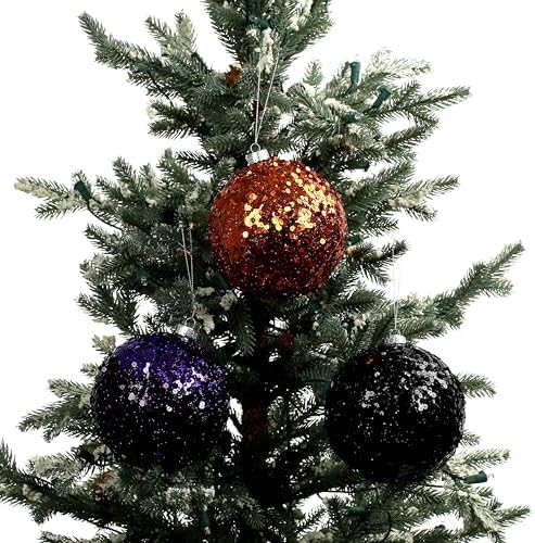 Ashland 475 Inch Sequin Ball Halloween Ornament Set