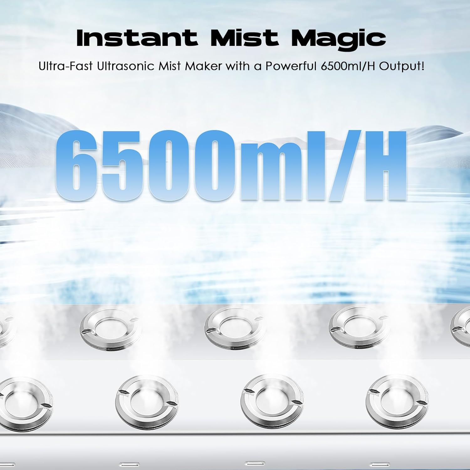 Mxmoonant Ultrasonic Mist Maker 10 Head with Float